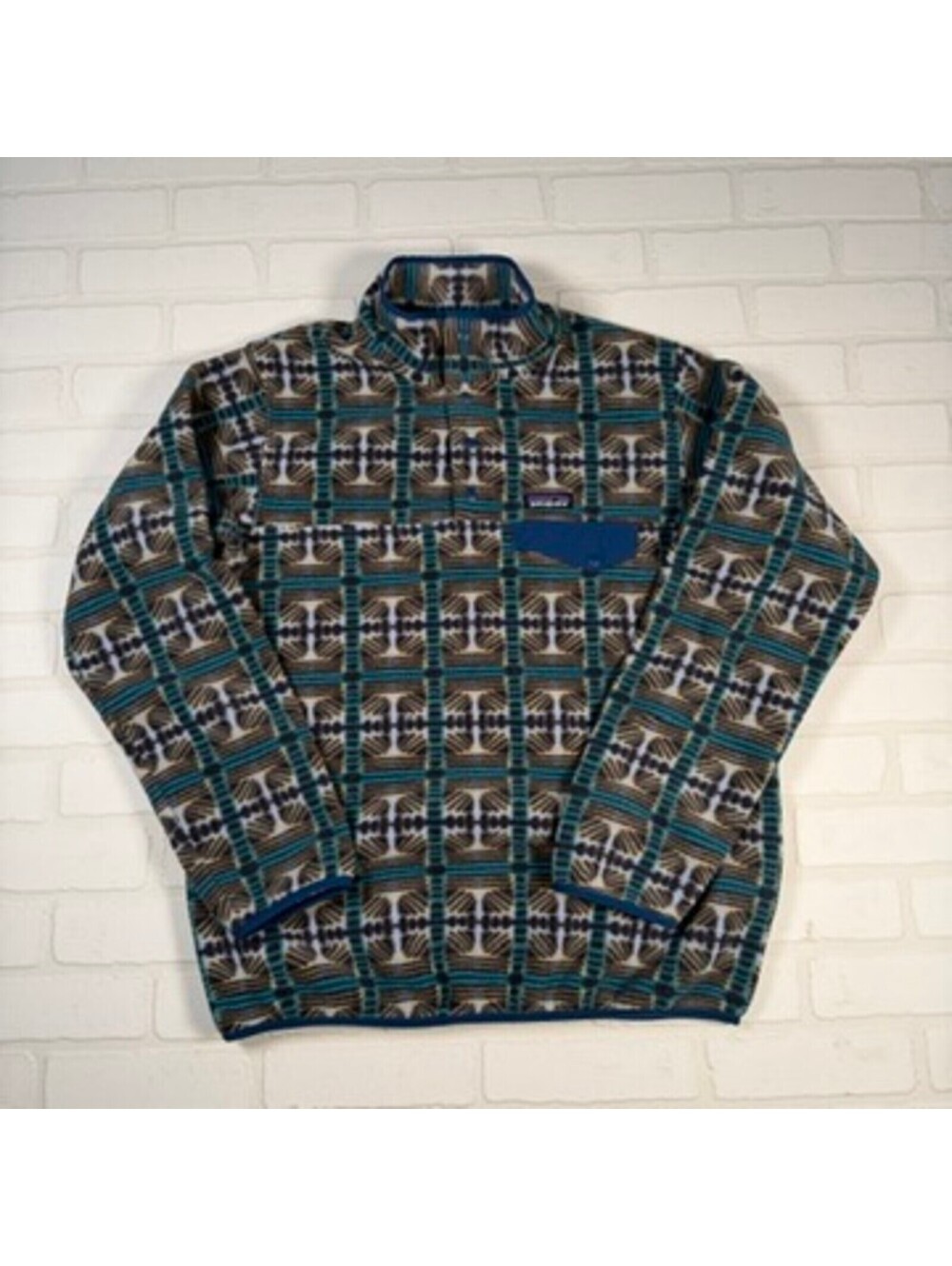 NEW Patagonia Synchilla Snap T Fleece Pullover Southwestern Print Womens Large